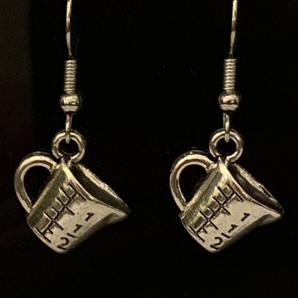 Cooking Earring, Kitchen Earring, Chef Earring, Utensil Earring, Measuring Cup - Picture 1 of 5